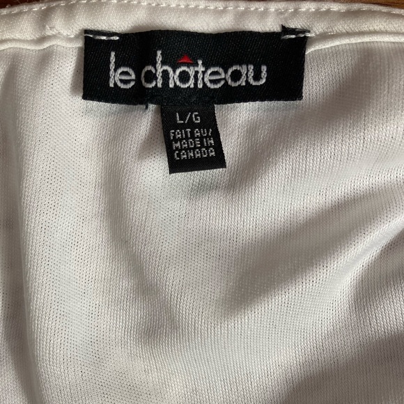 Le Chateau Crochet Halter-neck Tank Top (Stretchy Material) - Picture 10 of 11